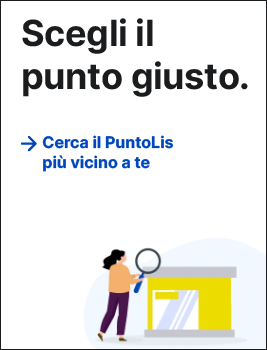 accesso veloce a Cerca il PuntoLis più vicino