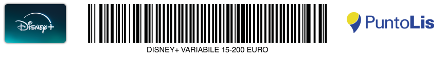 codice a barre Disney variabile